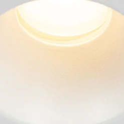 QAZQA Set mit 12 weißen Einbauleuchten GU10 35 mm IP44 - Dept