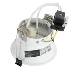 QAZQA Set mit 12 weißen Einbauleuchten GU10 70 mm IP44 - Dept