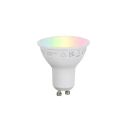 QAZQA Set mit intelligenten, dimmbaren GU10-LED-Lampen 4,7 W 400 lm 2700K-6500K inkl. Zigbee Smart Hub