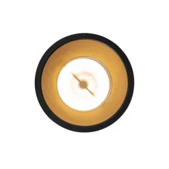 QAZQA Set van 6 moderne inbouwspots zwart met goud GU10 70mm IP44 - Dept