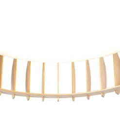 Trio Leuchten Skandinavische Deckenleuchte Beige 60cm inkl. LED - Monte