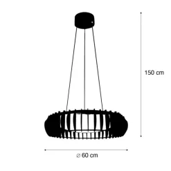 Trio Leuchten Skandinavische Hängelampe Beige inkl. LED - Monte