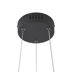 QAZQA Skandinavische Hängelampe schwarz 72cm inkl. LED 3-Stufen-Dimmbar - Circuit