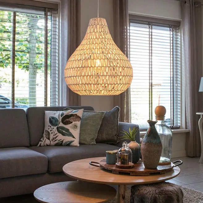 Kinder QAZQA Skandinavische Hängelampe weiß 45 cm - Lina Drop