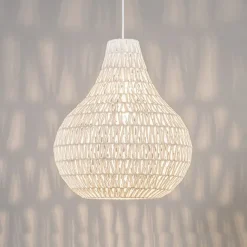 Kinder QAZQA Skandinavische Hängelampe weiß 45 cm - Lina Drop