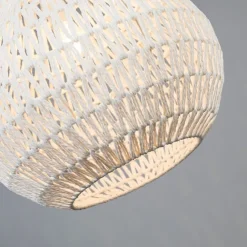 Kinder QAZQA Skandinavische Hängelampe weiß 45 cm - Lina Drop