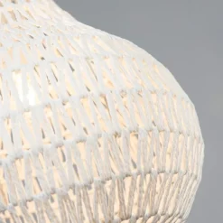 Kinder QAZQA Skandinavische Hängelampe weiß 45 cm - Lina Drop