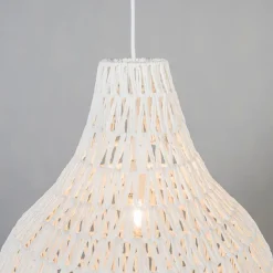 Kinder QAZQA Skandinavische Hängelampe weiß 45 cm - Lina Drop