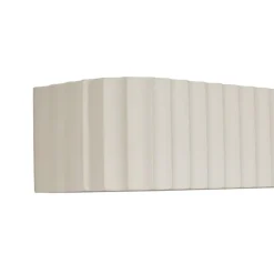 QAZQA Skandinavische Wandleuchte Beige Rechteckig 2-flammig - Plaster