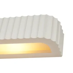 QAZQA Skandinavische Wandleuchte Beige Rechteckig 2-flammig - Plaster
