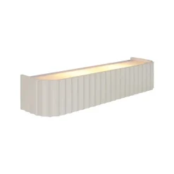QAZQA Skandinavische Wandleuchte Beige Rechteckig 2-flammig - Plaster