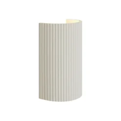 QAZQA Skandinavische Wandleuchte Beige Halbkreis 2-flammig - Plaster