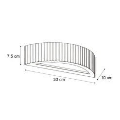 QAZQA Skandinavische Wandleuchte Beige Organic - Plaster