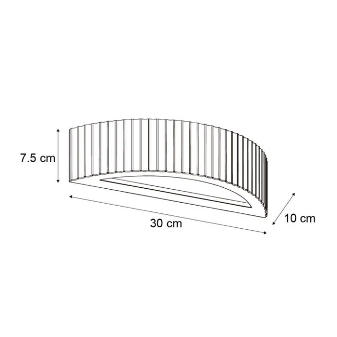 QAZQA Skandinavische Wandleuchte Beige Organic - Plaster