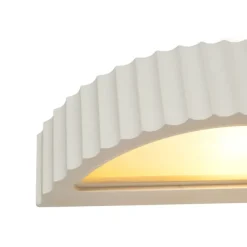 QAZQA Skandinavische Wandleuchte Beige Organic - Plaster