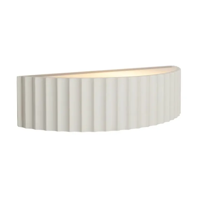 QAZQA Skandinavische Wandleuchte Beige Organic - Plaster