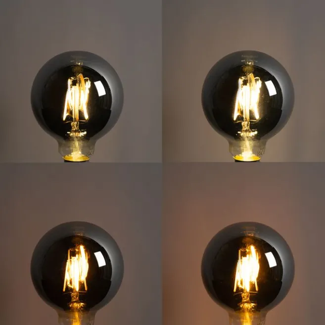 LUEDD Smart E27 dimmbar in Kelvin LED-Lampe G95 Rauch 4W 60 lm 1800-3000K