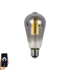 LUUMR Smart E27 Dimmbar LED Glühbirne ST64 Rauch 4.9W 150lm 1800K