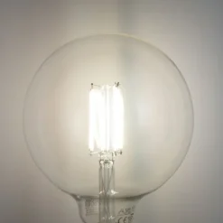 LUUMR Smart E27 Dimmbare LED-Glühbirnen G125 Klar 7W 806lm 2700-6500K