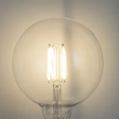 LUUMR Smart E27 Dimmbare LED-Glühbirnen G125 Klar 7W 806lm 2700-6500K