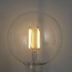 LUUMR Smart E27 Dimmbare LED-Glühbirnen G125 Klar 7W 806lm 2700-6500K