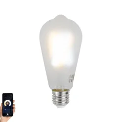 LUUMR Smart E27 Dimmbare LED-Glühbirnen ST64 Matt 7W 806 lm 2700-6500K
