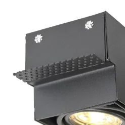 QAZQA Smart Einbau Spot schwarz inkl. Wifi GU10 trimless - Oneon 1