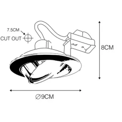 QAZQA Smart Einbau Spot weiß kippbar inkl. WiFi GU10 - Cisco