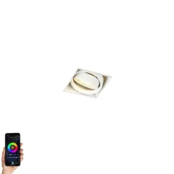 QAZQA Smart Einbau Spot weiß trimless inkl. Wifi GU10 - Oneon 1