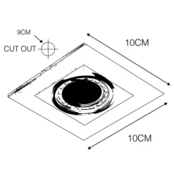 QAZQA Smart Einbau-Strahler Aluminium inkl. WiFi GU10 schwenkbar - Qure