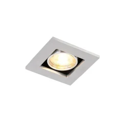 QAZQA Smart Einbau-Strahler Aluminium inkl. WiFi GU10 schwenkbar - Qure