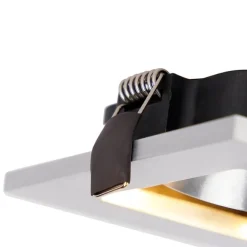 QAZQA Smart Einbau-Strahler Aluminium inkl. WiFi GU10 schwenkbar - Qure