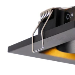 QAZQA Smart Einbaustrahler schwarz inkl. WiFi GU10 verstellbar - Qure