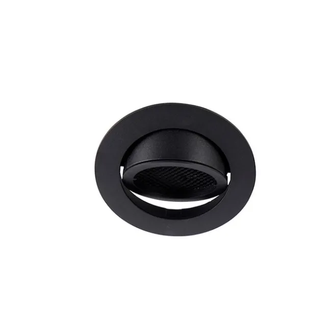 QAZQA Smart Einbaustrahler schwarz inkl. WiFi GU10 verstellbar - Ude Honey