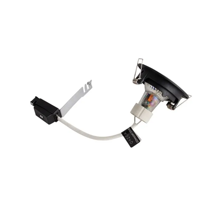 QAZQA Smart Einbaustrahler schwarz inkl. WiFi GU10 verstellbar - Ude Honey