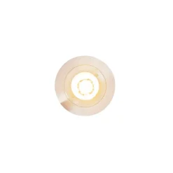 QAZQA Smart Einbaustrahler Stahl rund IP44 inkl. Wifi GU10 - Xena