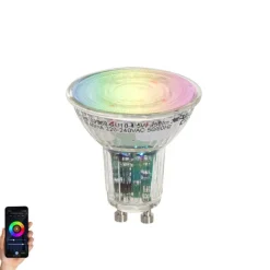 LUEDD Smart GU10 50 LED-Glühbirne Klar RGBW 4,5W 350 lm 2700-6000K
