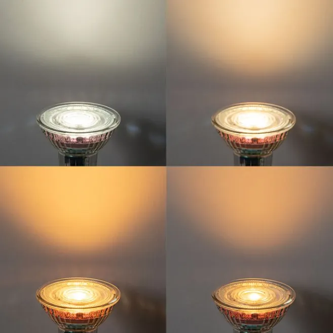 LUEDD Smart GU10 50mm LED-Glühbirne Klar 4,7W 345 lm 2200-4000K