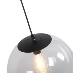 QAZQA Smart Hängelampe transparent 35 cm inkl. WiFi A60 - Pallon