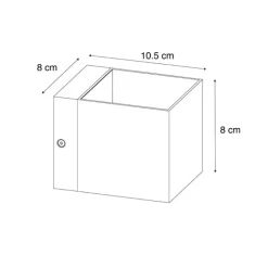 QAZQA Smart Wandleuchte Dunkelbronze 8 cm inkl. Wifi G9 - Transfer