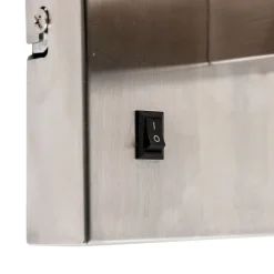 QAZQA Smart Wandleuchte Stahl mit Schirm cremeweiß inkl. Wifi P45 - Bergamo