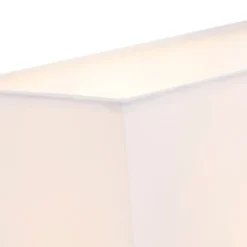 QAZQA Smart Wandleuchte Stahl mit Schirm cremeweiß inkl. Wifi P45 - Bergamo