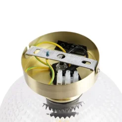 QAZQA Smarte Art Deco Deckenleuchte Messing inkl. WLAN A60 - Sphere