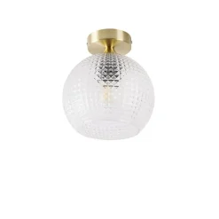 QAZQA Smarte Art Deco Deckenleuchte Messing inkl. WLAN A60 - Sphere