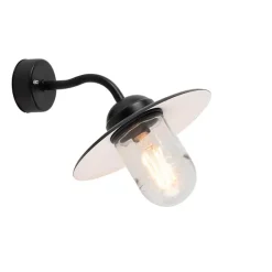 QAZQA Smarte Außenwandleuchte schwarz IP44 inkl. WLAN A60 - München