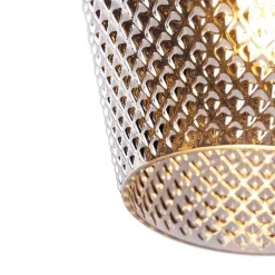 QAZQA Smarte Deckenleuchte aus Messing mit Rauchglas inkl. WiFi A60 - Karce