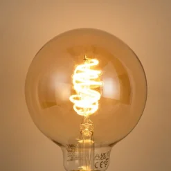 QAZQA Smarte Deckenleuchte Bronze Rund inkl. 3 Wifi G95 - Facil