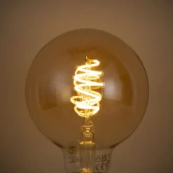 QAZQA Smarte Deckenleuchte Bronze Rund inkl. 3 Wifi G95 - Facil