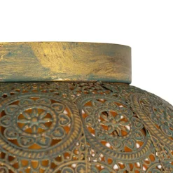 QAZQA Smarte Deckenleuchte Gold mit Grün 28,5 cm inkl. WiFi A60 - Baloo