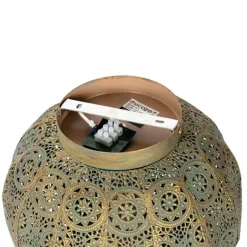 QAZQA Smarte Deckenleuchte Gold mit Grün 28,5 cm inkl. WiFi A60 - Baloo